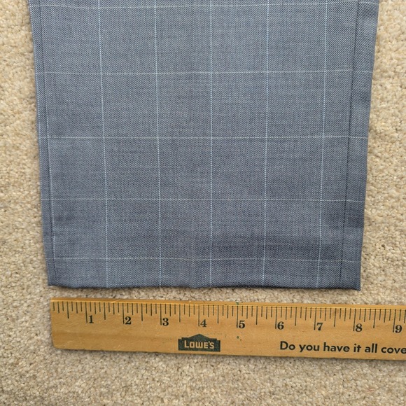 Lauren Ralph Lauren Suit Pants Mens 34x32 Gray Check Ultraflex Stretch Formal - Picture 9 of 12